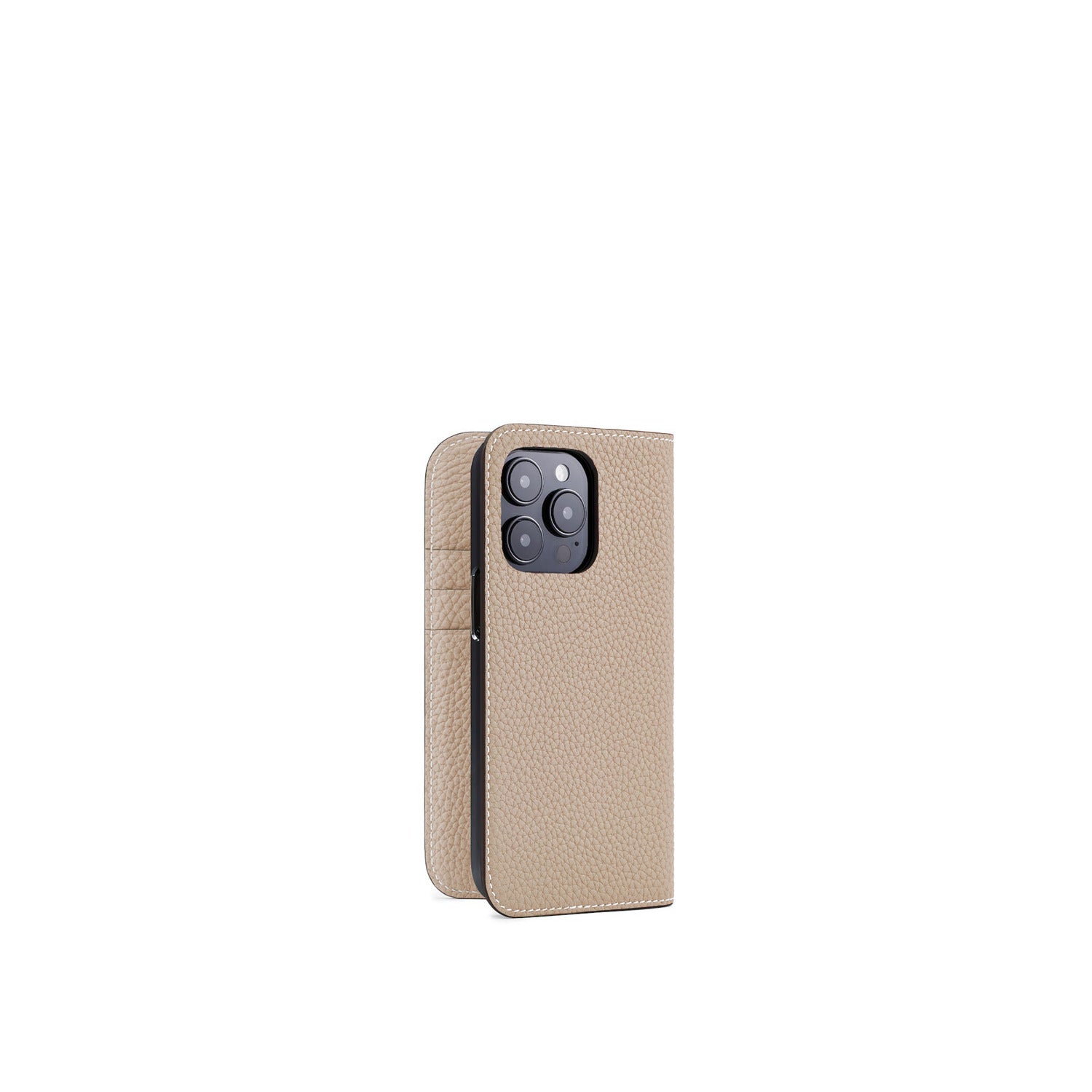 (iPhone 15 Pro) เคสไดอารี่หนังหด
